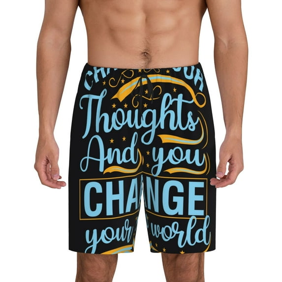Sikiie Not All Those Who Wander Are Lost 2 Mens Pajama Shorts, Lounge Pant, Men's shorts,Sleep Pj Shorts for Men-Large