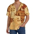 thumbnail image 1 of Sikiie Not All Those Who Wander Are Lost2 Men's Wrinkle Free Untucked Cuban Shirt Business Casual Button Down Shirts Short Sleeve ShirtXX-Large, 1 of 5