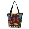 thumbnail image 1 of Sikiie Not All Who Wander Are Lost Hiking Shoulder Bag Casual Hobo Crossbody Tote Bag for Women and Men Large Purse Messenger Bag Travel Work, 1 of 6