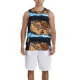 thumbnail image 1 of Sikiie Ocean Scene with Noah's Ark Basketball Jersey Reversible Men's Mesh Athletic Sports Shirts Training Practice S-4XLSmall, 1 of 6