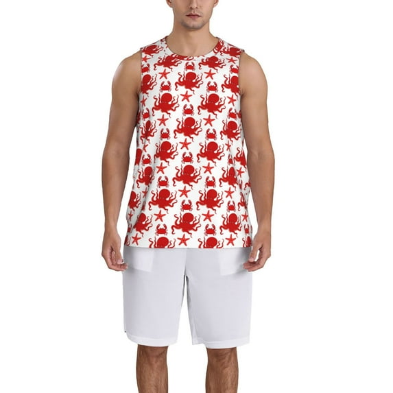 Sikiie Octopus Basketball Jersey Reversible Men's Mesh Athletic Sports Shirts Training Practice S-4XLSmall