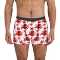 thumbnail image 1 of Sikiie Octopus Print Men's Boxer Briefs, Elastic Waistband Boxer Briefs Leggings-XX-Large, 1 of 5
