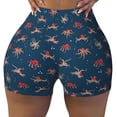 thumbnail image 1 of Sikiie Octopus Sea Life Print Workout Shorts Women Scrunch Butt Gym Shorts Seamless High Waist Tummy Control Yoga Biker Athletic Shorts, 1 of 5