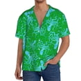 thumbnail image 1 of Sikiie Octopus1 Men's Wrinkle Free Untucked Cuban Shirt Business Casual Button Down Shirts Short Sleeve ShirtX-Large, 1 of 5