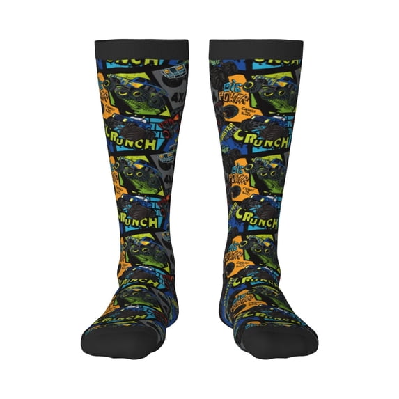 Sikiie Off-Road Vehicle Knee Socks, High Socks Long Stretchy Sock Women Knee High Stocking, Long Socks for Women