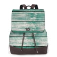 thumbnail image 1 of Sikiie Old Green Wooden Women Genuine Leather Backpack Fashion Rucksack Daypack Leather Casual Travel Backpacks for Women, 1 of 4