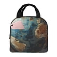 thumbnail image 1 of Sikiie Owl Globe Sculpture Lunch Bag for Women & Men Adult Insulated Lunch Box, Food Lunch Containers Lunch Tote Bags for Work, Travel, Outdoor, 1 of 8