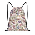 thumbnail image 1 of Sikiie Paisley Flowers Drawstring Backpack Drawstring Bags, Draw String Back Bag for Sports, Gym, Travel, Swimming, Beach-Medium, 1 of 6