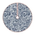 thumbnail image 1 of Sikiie Paisley4 Nativity Christmas Tree Skirt, Jesus Christian Winter Holiday Tree Mat Decoration(30-48IN)48", 1 of 6