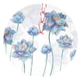 thumbnail image 1 of Sikiie Pale Blue Lotus Flowers 30-48 inches {designName} Print Christmas Tree Skirt Snowman Xmas Tree Skirt with Edge Christmas Decorations for Holiday Party30", 1 of 7