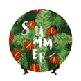 thumbnail image 1 of Sikiie Palm Leaves And Tropical Flowers Bone China Decorative Plate Personality Ceramic Dinner Plate Crafts Decorative Ceramic Decorative Plate -8in, 1 of 6