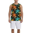 thumbnail image 1 of Sikiie Palm Trees Basketball Jersey Reversible Men's Mesh Athletic Sports Shirts Training Practice S-4XL3X-Large, 1 of 6