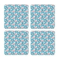 Sikiie Panda Flying in the Sky MDF Cork Coaster 4 Pcs Absorbent