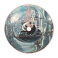 thumbnail image 1 of Sikiie Panda In Futuristic City Christmas Tree Skirt, Christmas Tree Decorations, Christmas Decor, Tree Mat Decoration(30-48IN)-30", 1 of 6