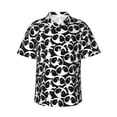 thumbnail image 1 of Sikiie Panda1 Print Men's Hawaiian Shirt, Summer Beach Button Pocket Short Sleeve T-Shirt,Large, 1 of 7
