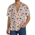 thumbnail image 1 of Sikiie Paris Men's Wrinkle Free Untucked Cuban Shirt Business Casual Button Down Shirts Short Sleeve ShirtX-Large, 1 of 5