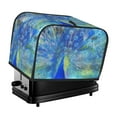 thumbnail image 1 of Sikiie Peacock Toaster Covers 2 Slice Dustproof Toaster Cover Bread Machine Cover, Dustproof Cover - 11.4" x 7.5" x 7.9", 1 of 7