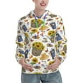 thumbnail image 1 of Sikiie Picnic Women's Casual Hoodies Long Sleeve Lightweight Pullover Tops Loose Sweatshirt-Medium, 1 of 7