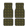 thumbnail image 1 of Sikiie Pineapple Car Foot Mat Set of 4 Pieces Basics Universal Fit Rubber Carpet Floor Mats For Car SUV Van & Truck, 26.8"L x 17.3"W (Front), 13"L x 17.3"W(Rear), 1 of 6