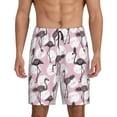 thumbnail image 1 of Sikiie Pineapple Flamingo Mens Pajama Shorts, Lightweight Lounge Pant with Pockets Soft Sleep Pj Shorts for MenMedium, 1 of 6