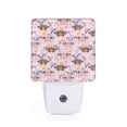 thumbnail image 1 of Sikiie Pink Butterfly Daisy Led Night Light, Warm White,Cool White Lights for Bathroom,Hallway,Bedroom, Kids Room-EU, 1 of 7