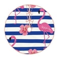 thumbnail image 1 of Sikiie Pink Flamingo Nativity Christmas Tree Skirt, Jesus Christian Winter Holiday Tree Mat Decoration(30-48IN)30", 1 of 6