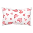 thumbnail image 1 of Sikiie Pink Hearts Pillow Covers, Throw Pillow Case Cushion Covers,Cushion for Bedroom,Couch,Home-14"x20", 1 of 6