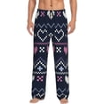 thumbnail image 1 of Sikiie Pixel Heart Winter Pajama Pants Men, PJ Bottoms, Sleep & Lounge Pants-Small, 1 of 6