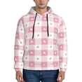 thumbnail image 1 of Sikiie Plaid Heart Men's Hoodie, Essentials Hoodie, Sweatshirt, Pullover Hooded Sweatshirt for Men-X-Large, 1 of 7