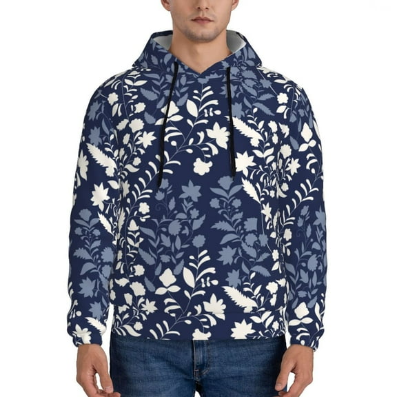 Sikiie Plant Men's Hoodie, Essentials Hoodie, Sweatshirt, Pullover Hooded Sweatshirt for Men-Large