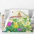 thumbnail image 1 of Sikiie Plants and Insects Cozy Flannel Fleece Throw Blanket: Lightweight & Thick for All Seasons - Perfect for Women, Men, & Kids"50"x40", 1 of 6