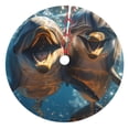 thumbnail image 1 of Sikiie Playful Dolphins Underwater 30-48 inches {designName} Print Christmas Tree Skirt Snowman Xmas Tree Skirt with Edge Christmas Decorations for Holiday Party-36", 1 of 7