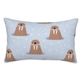 thumbnail image 1 of Sikiie Playful Walrus Wonders Pillow Covers, Throw Pillow Case Cushion Covers,Cushion for Bedroom,Couch,Home-16"x24", 1 of 6