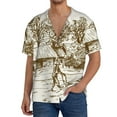 thumbnail image 1 of Sikiie Plowed Field With Horses Men's Cuban Shirt, Hawaiian Shirts, Business Casual Button Down Shirts, Short Sleeve Shirt-Small, 1 of 5