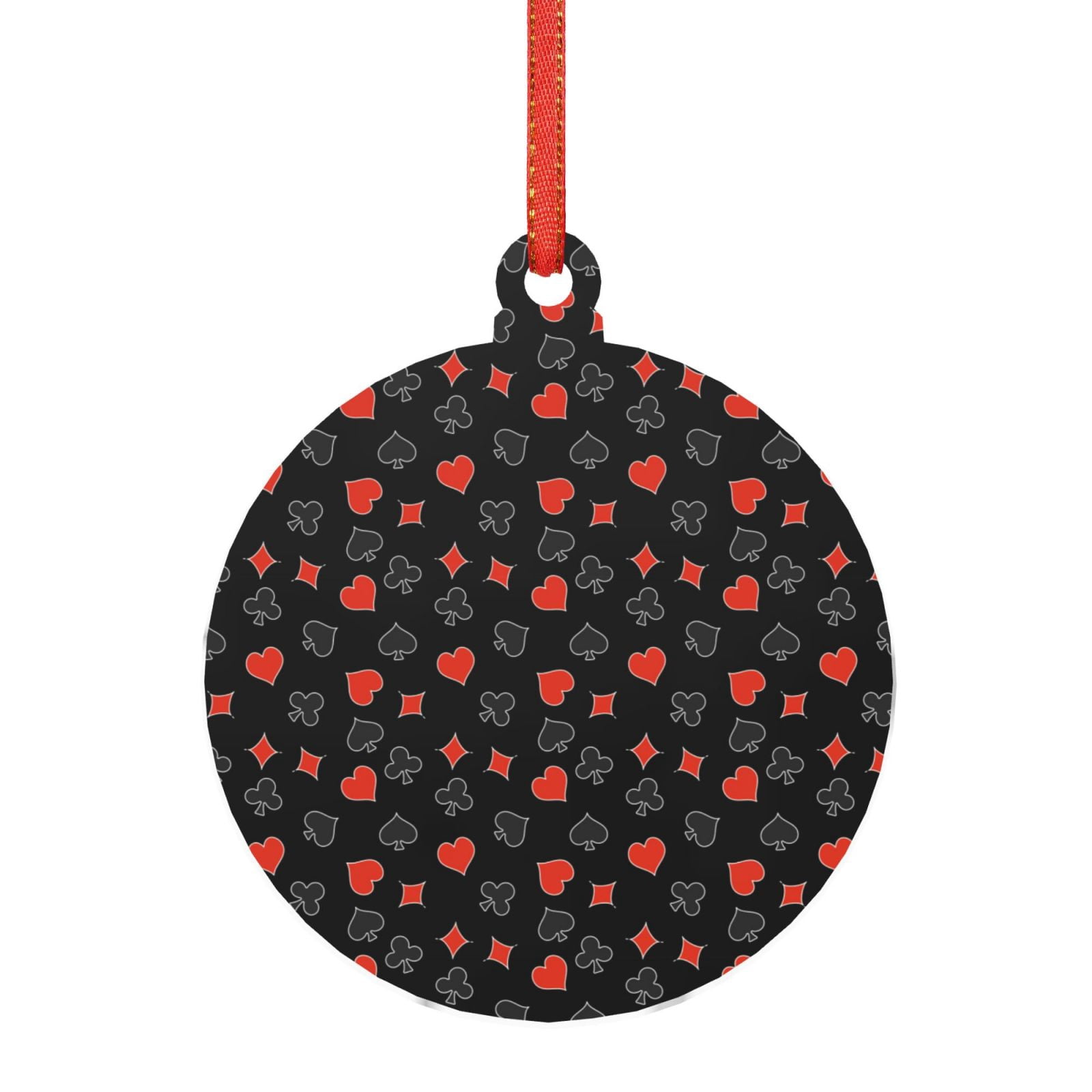 Sikiie Poker Creative Symbols Acrylic Christmas Ornament Pendant ...