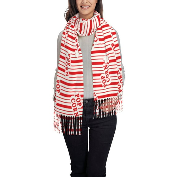 Sikiie Popcorn 1 Shawl Wraps Big Scarf Tassel Fall Winter Thick Scarf Warm Shawl Women Fall Gifts