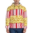 thumbnail image 1 of Sikiie Popcorn Men's Hoodie, Essentials Hoodie, Sweatshirt, Pullover Hooded Sweatshirt for Men-X-Large, 1 of 7
