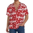 thumbnail image 1 of Sikiie Popcorn2 Men's Wrinkle Free Untucked Cuban Shirt Business Casual Button Down Shirts Short Sleeve ShirtXX-Large, 1 of 5