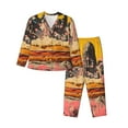 thumbnail image 1 of Sikiie Psychedelic Band Hotdog Art Pajamas for Women Set, Womens Pajama Sets, Lounge Sets for Women, 2pjs for Women-Large, 1 of 7