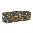thumbnail image 1 of Sikiie Pumpkins And Sunflowers2 Leather Pencil Case, Makeup Pouch, Zipper Pouch for Daily Essentials, Storage Organizer, Cosmetics and Stationary Bag, 1 of 7