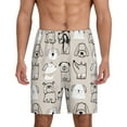 thumbnail image 1 of Sikiie Puppy Mens Pajama Shorts, Lightweight Lounge Pant with Pockets Soft Sleep Pj Shorts for MenX-Large, 1 of 6