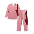 thumbnail image 1 of Sikiie Puppy Peeking Through Pink Mens Pajama Set, Soft Warm Long Sleeve Sleepwear, Cozy Button-Down Pjs for Men-Medium, 1 of 7