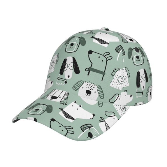 Sikiie Puppy Unisex Vintage Washed Unstructured Baseball Cap Soft Cap Adjustable Unisex Baseball Hat Dad Hat