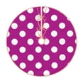 thumbnail image 1 of Sikiie Purlpe And White Polka Dot Christmas Tree Skirt, Christmas Tree Decorations, Christmas Decor, Tree Mat Decoration(30-48IN)-36", 1 of 6