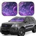 thumbnail image 1 of Sikiie Purple Bubble Abstract Art Print Foldable Car Windshield Sun Visor, Car Window Sunshade Suitable for Sedan, SUV and Truck Car Accessories-Small, 1 of 6