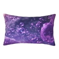 thumbnail image 1 of Sikiie Purple Bubble Abstract Art Print Plush Pillow Cover, Wrinkle-proof and Stain-resistant Pillow Protector without Pillow Core, Home Decoration-16"x24", 1 of 6