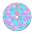 thumbnail image 1 of Sikiie Purple Dragon Scales Nativity Christmas Tree Skirt, Jesus Christian Winter Holiday Tree Mat Decoration(30-48IN)48", 1 of 6