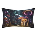 thumbnail image 1 of Sikiie Purple Glowing Mushroom Pillow Covers, Throw Pillow Case Cushion Covers,Cushion for Bedroom,Couch,Home-20"x30", 1 of 6