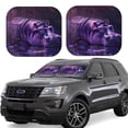 thumbnail image 1 of Sikiie Purple Hippo In Water Print Foldable Car Windshield Sun Visor, Car Window Sunshade Suitable for Sedan, SUV and Truck Car Accessories-Medium, 1 of 6