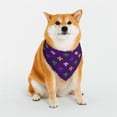 thumbnail image 1 of Sikiie Purple Mardi Gras Dog Bandanas-Dog Scarf Bib Kerchief Breed for Dogs and Small for Pets Gift-Large, 1 of 5